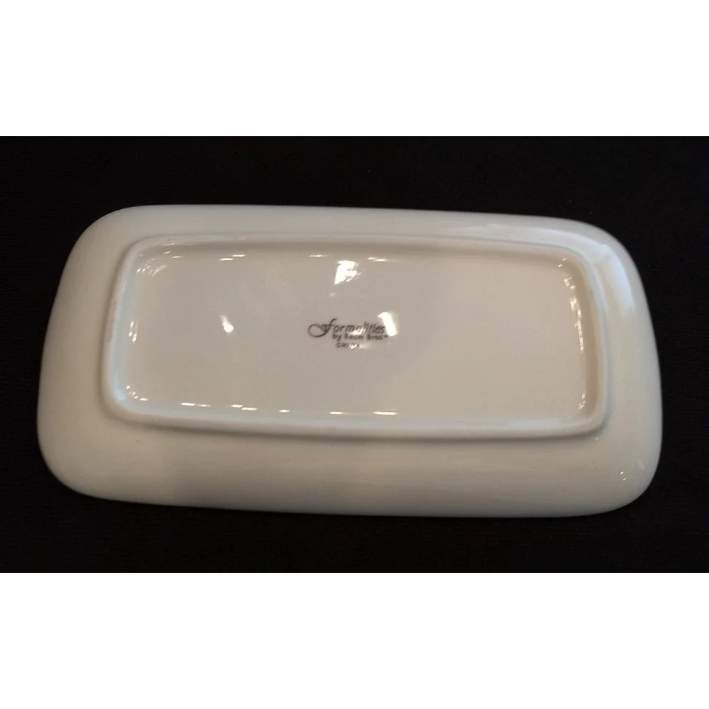 Formalities Covered Butter Dish Holly Collection Baum Bros Porcelain Holiday NEW